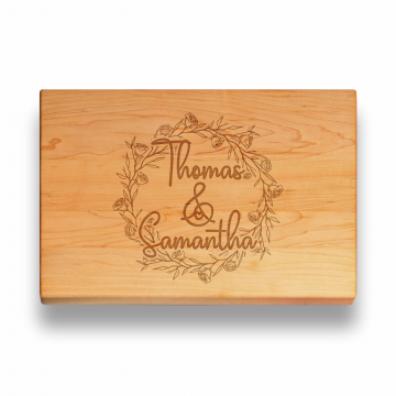 Roses Bloom | Personalized Engraved Cutting Board